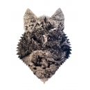 Фигурный пазл из дерева The wild wolf