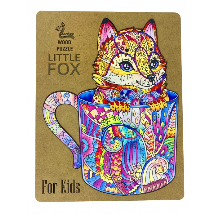 Деревянный пазл для детей The Little Fox