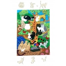 Детский Деревянный пазл Funny Cats Детский Деревянный пазл Funny Cats